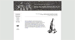 Desktop Screenshot of mikroarkeologi.se