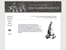 Tablet Screenshot of mikroarkeologi.se